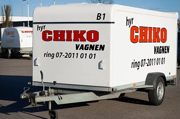 Skåpsläpvagn 1100 Dörr